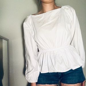 Linen Peplum Top BEAUTIFUL and Sophisticated